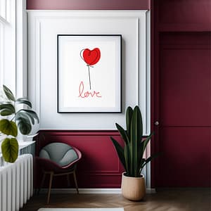 Whimsical Love: Romantic Wall Decor