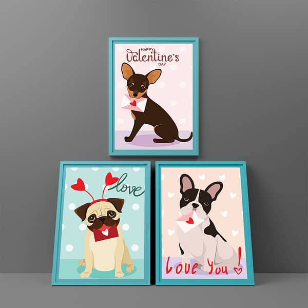 Happy Valentine's Day: Heartfelt Puppies-pack