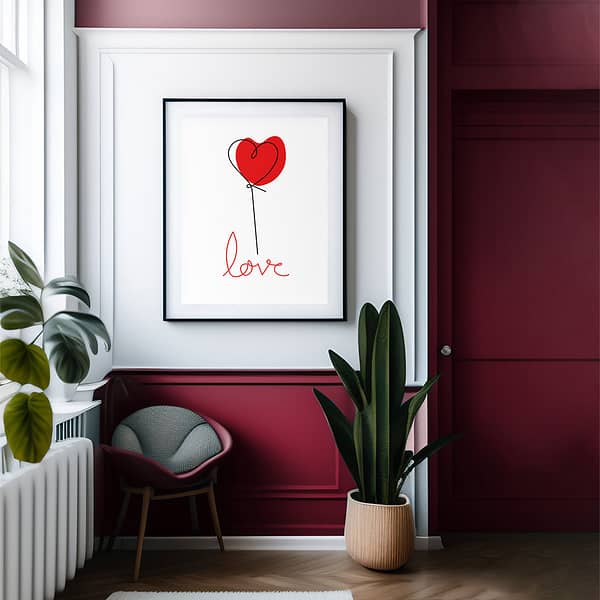 Whimsical Love: Romantic Wall Decor