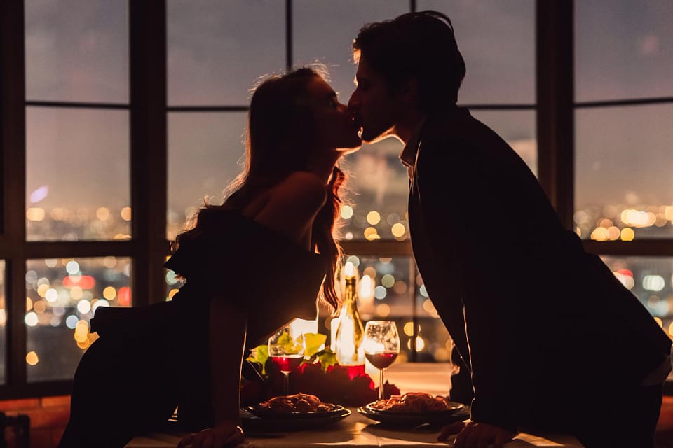 valentines day romantic place romantic evening concept